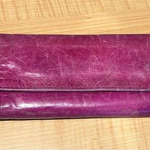 Hobo wallet. Purple. Gently used but in great condition.  Tri-fold.